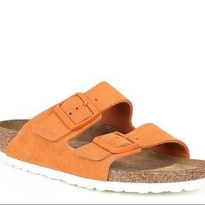 Birkenstock Arizona Suede Dual Adjustable Buckle Strap San